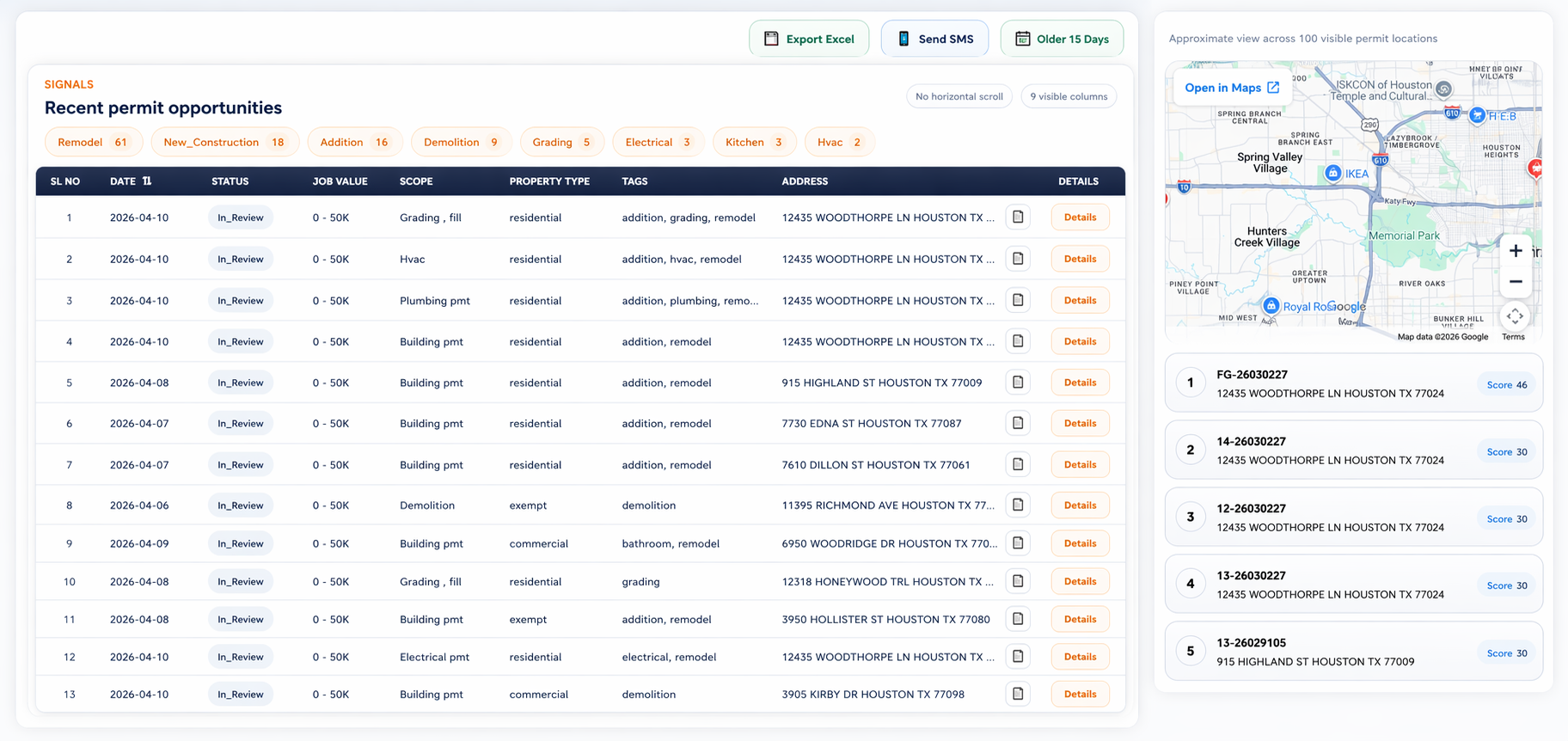 PermitIQ workspace preview